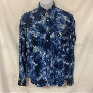Georg Roth Los Angeles Shirt Western Blue and white tie dye look